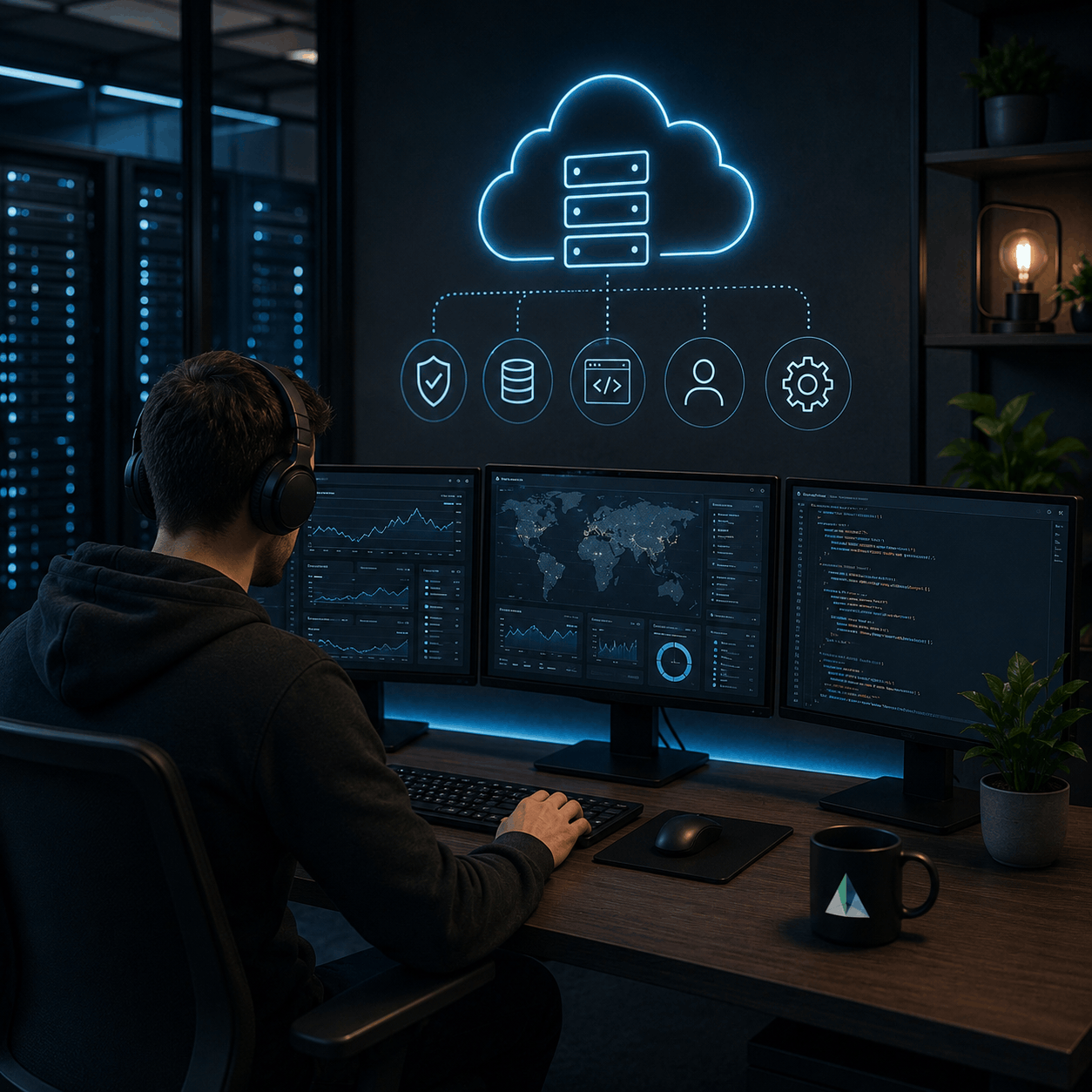 Cloud hosting and support infrastructure showcase